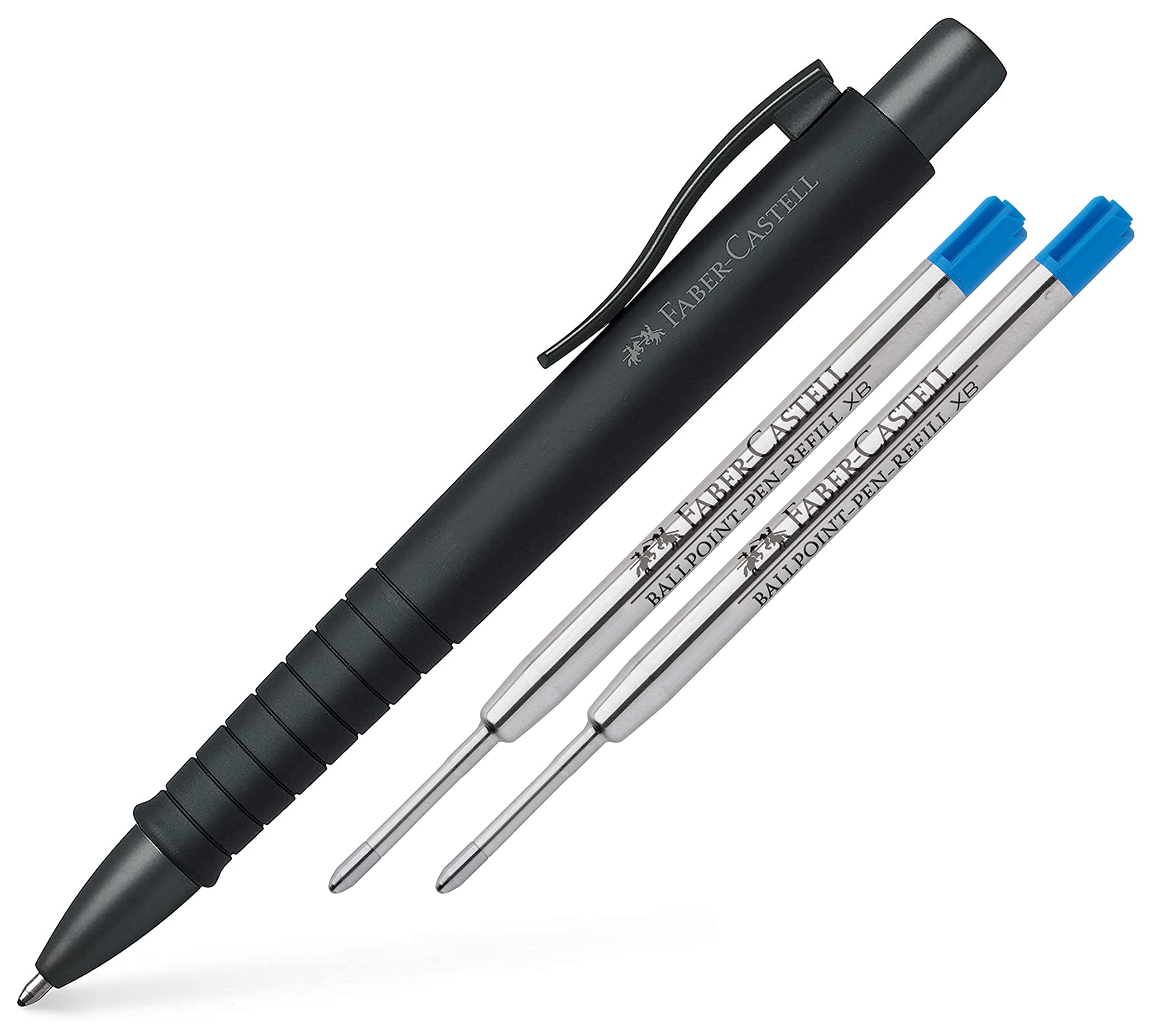 Faber-Castell - Ballpoint pen Poly Ball XB (Urban all black, ballpoint pen + refills)