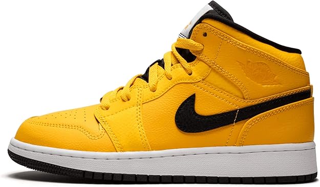 jordan 1 mid university gold black
