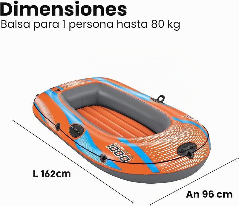 5'4" x 38"/1,62m x 96cm Kondor Elite 1000 Raft