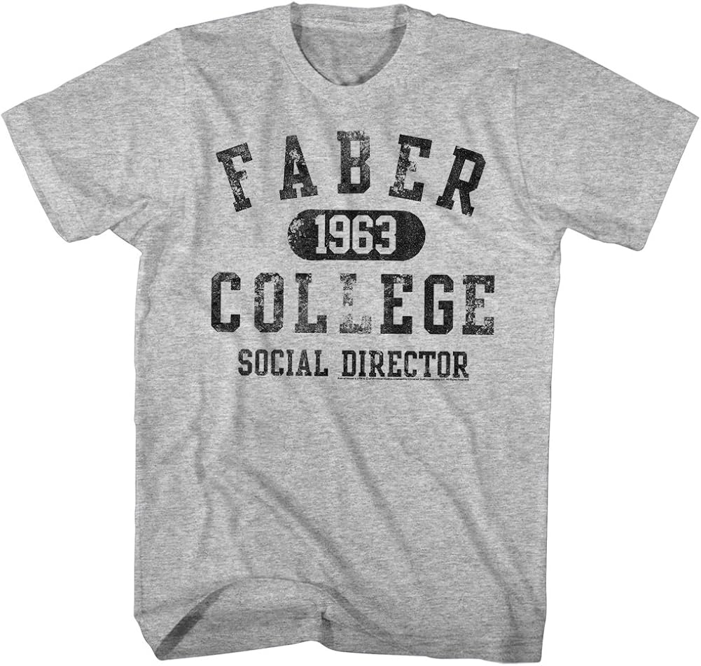 American Classics Animal House 1970S College Frat Movie Faber College Social Director Adult Tshirt