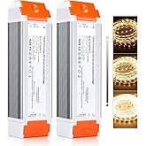 LEDMO Led Driver 12v DC 60w 2 Pack Quiet Operation Universal Regulated dimmable Power Supply Input/Output Isolation Protectio