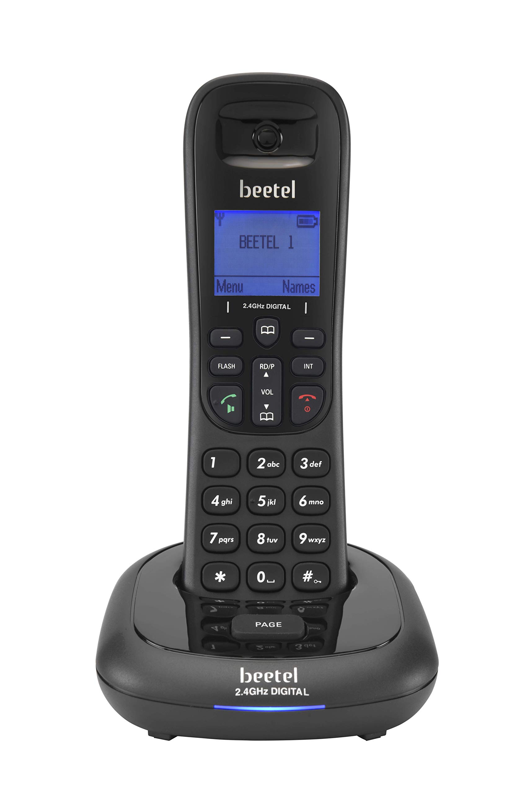 Beetel X91 2.4Ghz Cordless Landline Phone (Black) Buy Online in India