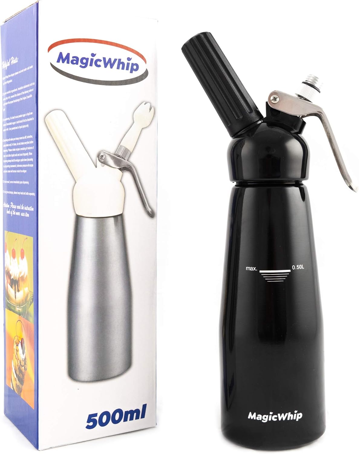 Magic Whip Kitchen Siphons, professioneller SchlagsahneSiphon mit 3