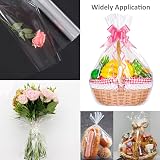 HCSSZ 80cm Clear Cellophane Wrap Roll 30m Large Floristry Gift Packing view 6
