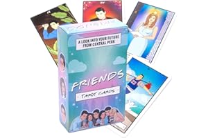 Banquiura Tarot Cards -Friends Tarot Cards 78 Tarot Cards, Pocket Edition Tarot Cards for Beginners Divination Tools Size: 4.06 "x 2.36"