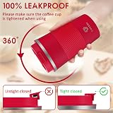 CS COSDDI Travel Mug Insulated Leakproof Lid 510 ml Red A view 3
