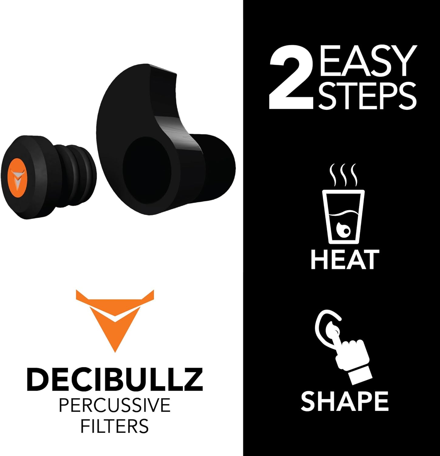 Decibullz - Custom Molded Percussive Filters, Custom Molded Hearing Protection : Sports & Outdoors