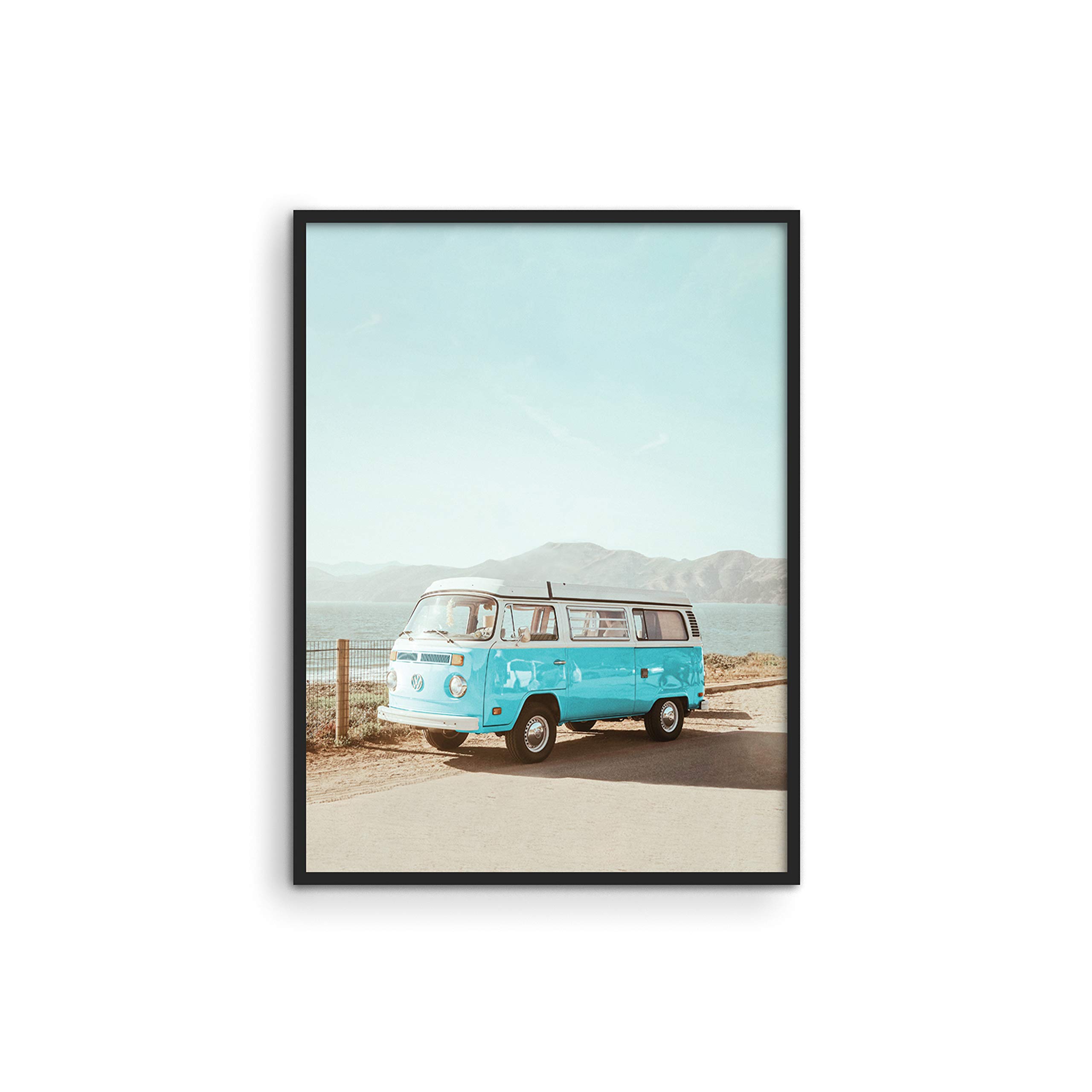 Buy Vintage Beach s Surfer Wall Art by Haus and Hues Surfer Van