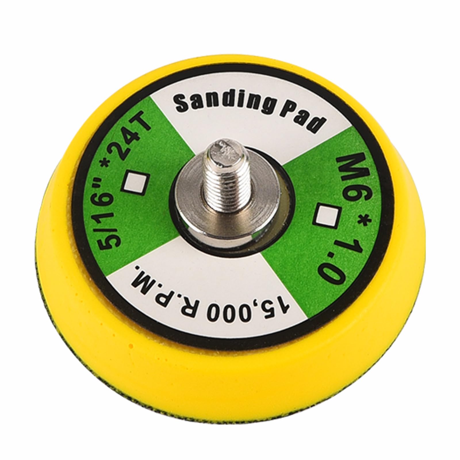 2"/50mm Sanding Disc Backing Pad, with Hook & Loop, M6 Thread, Polishing Backing Pads for Orbital Air Sander, Pack of 1