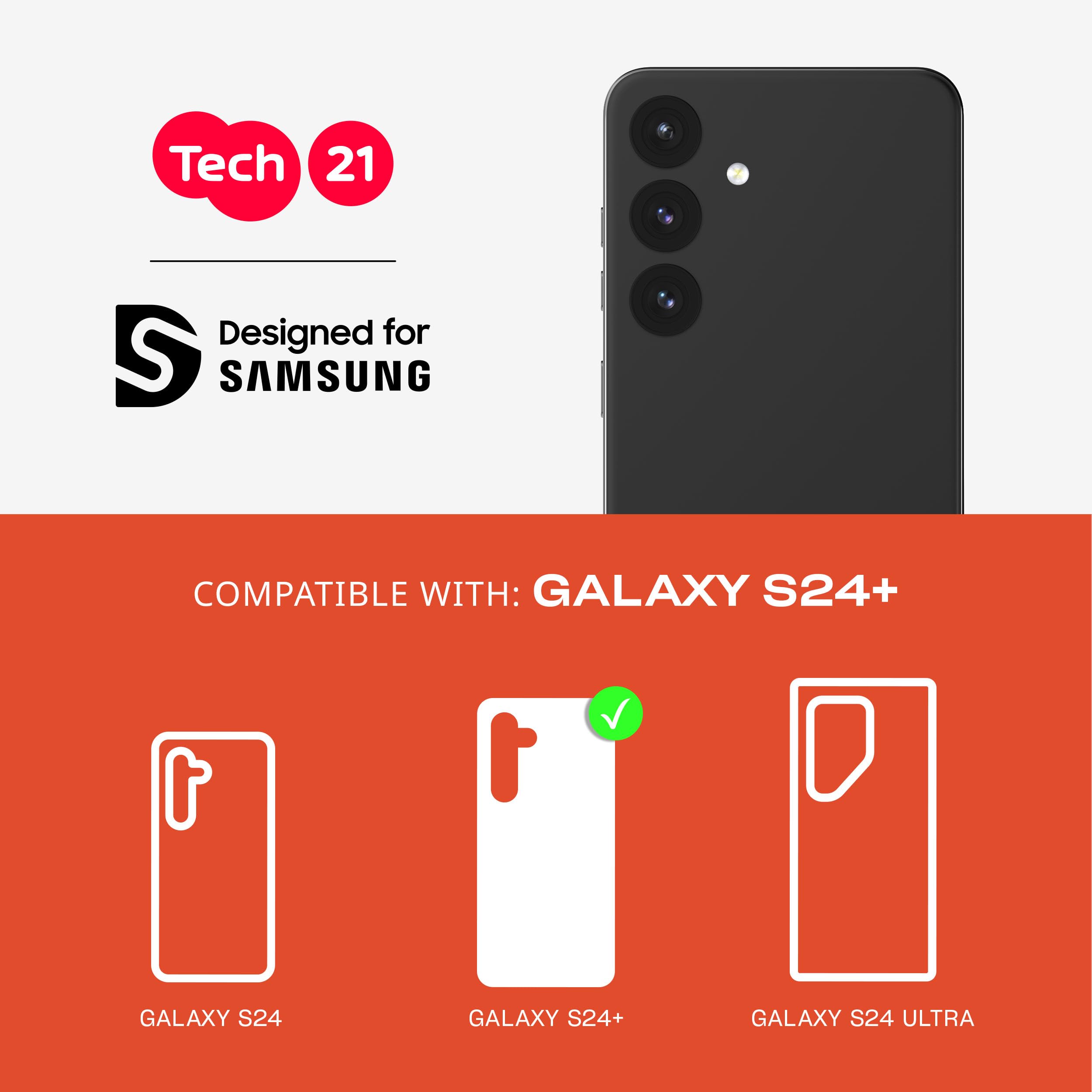 Tech21 EvoLite Wallet for Samsung S24 - Black