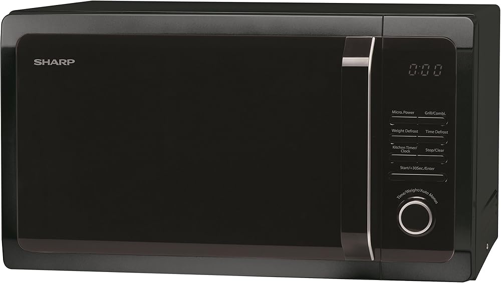 Sharp R764KM Grill Microwave 25L 900W Black - 10 Auto Programs
