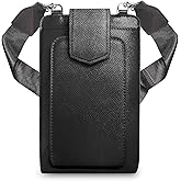 Save The Girls Crossbody Phone Purse (Black) - Touch Screen Handbag for Women - Strap with Zippered Pouch & Sling Crossbody (Boca)