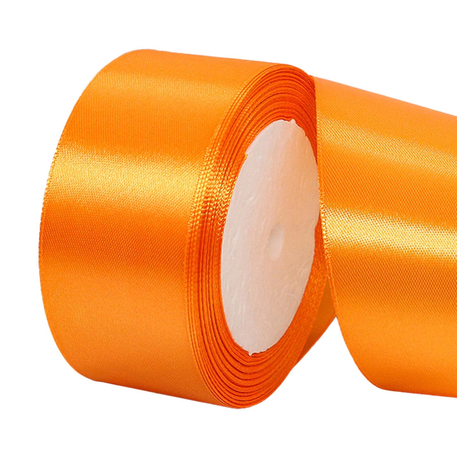 22m Orange Ribbon Orange Halloween Satin Ribbon 40mm,OrangeHair Ribbon.Cake Bows for Gift Wrapping Fabric Polyester SatinRibbon for Gift Wrapping Bows Hair Cake Decoration Balloons