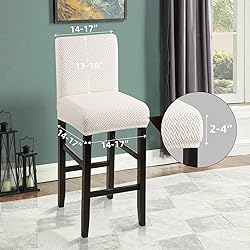 YISUN Waterproof Bar Stool Covers, Stretch Pub