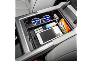 TACOBRO TACORBO Center Console Organizer Compatible with Hyundai Palisade 2023 2024 2025 Accessories, Armrest Insert Tray, ABS Black Glove Box Secondary Storage(No Fit Palisade 2020-22), Black