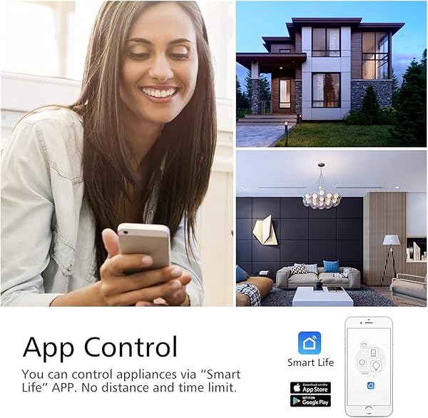 CCCMS Smart WiFi Wall Switch Socket Control Remoto inalmbrico Light Touch Wall Voice Timer Countdown Rocker Compatible Memory Smart Life con Alexa Google Voice Assistants