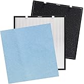 PUREBURG Replacement Filter Set Compatible with Asept-Air Life Cell 2550 5-Stage Air Purifier,H13 HEPA 3-Stage Filtration Air Clean Dust VOCs Odor PM2.5 Smoke