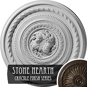 Amazon.com: Ekena Millwork CM26PESHC Pearl Ceiling Medallion, 26 1/4"OD