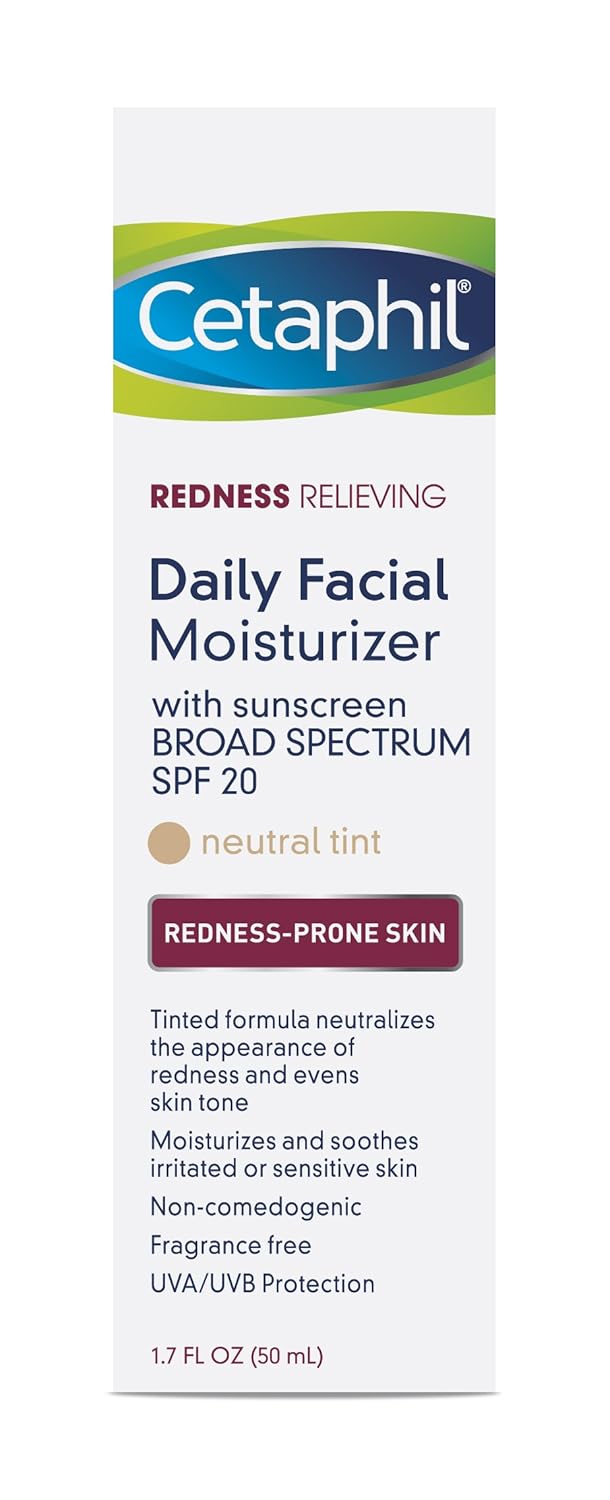 Cetaphil Redness Relieving Daily Facial Moisturizer SPF 20, 1.7 Ounce: Beauty