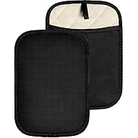 HOMWE Silicone Kitchen Pot Holders with Pockets, 2 Pc Set Trivet, Steam and Heat Resistant Hand and Countertop…