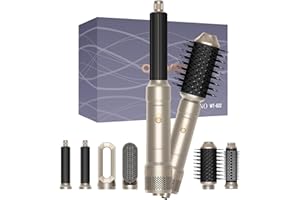 OKWRAP 6 in ONE Blow Dryer Brush,Air Curling Iron