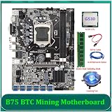 Lodokdre B75 ETH Mining Motherboard 12 PCIE to USB LGA1155 w/ G530 CPU 4GB RAM view 4