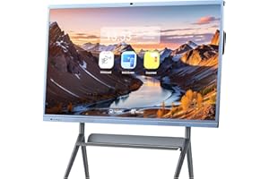 JYXOIHUB Smart Board, 65'' 4K UHD Interactive Whiteboard, All in One Smartboard for Office, Digital Smart Whiteboard Built in Dual System and 16MP Camera for Classroom (Wall Mount Included) (65 Inch)
