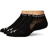 thorlos Experia Multi-Sport Thin Padded Low Cut 3 Pair Pack Socks Sockshosiery, black/black, Extra Large