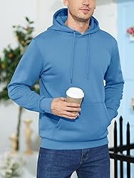 MAGCOMSEN Mens Hoodies Pullover With Pocket Active