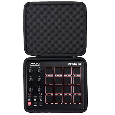 co2CREA Hard Travel Case replacement for Akai Professional MPD218 | MIDI Drum Pad Controller