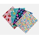 Creative Colors Back to School 2 Pocket Folders | Heavy Duty | Set of 4 Portfolios | Elementary Grade School | Fun Trendy Designs (Rainbows, Unicorns, Butterflies, Flowers)