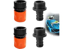NUYOACH Outboard Quick Connect Flush Adapter Kit for Sea Doo Jet Ski Accessories,Boat Motor Water Hose Adapter Flush Kit for Seadoo PWC & Kawasaki 4 Stroke Watercraft Marine Engines Replacment