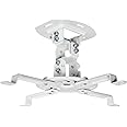 VIVO Universal Adjustable Ceiling Projector Theater Mount, White