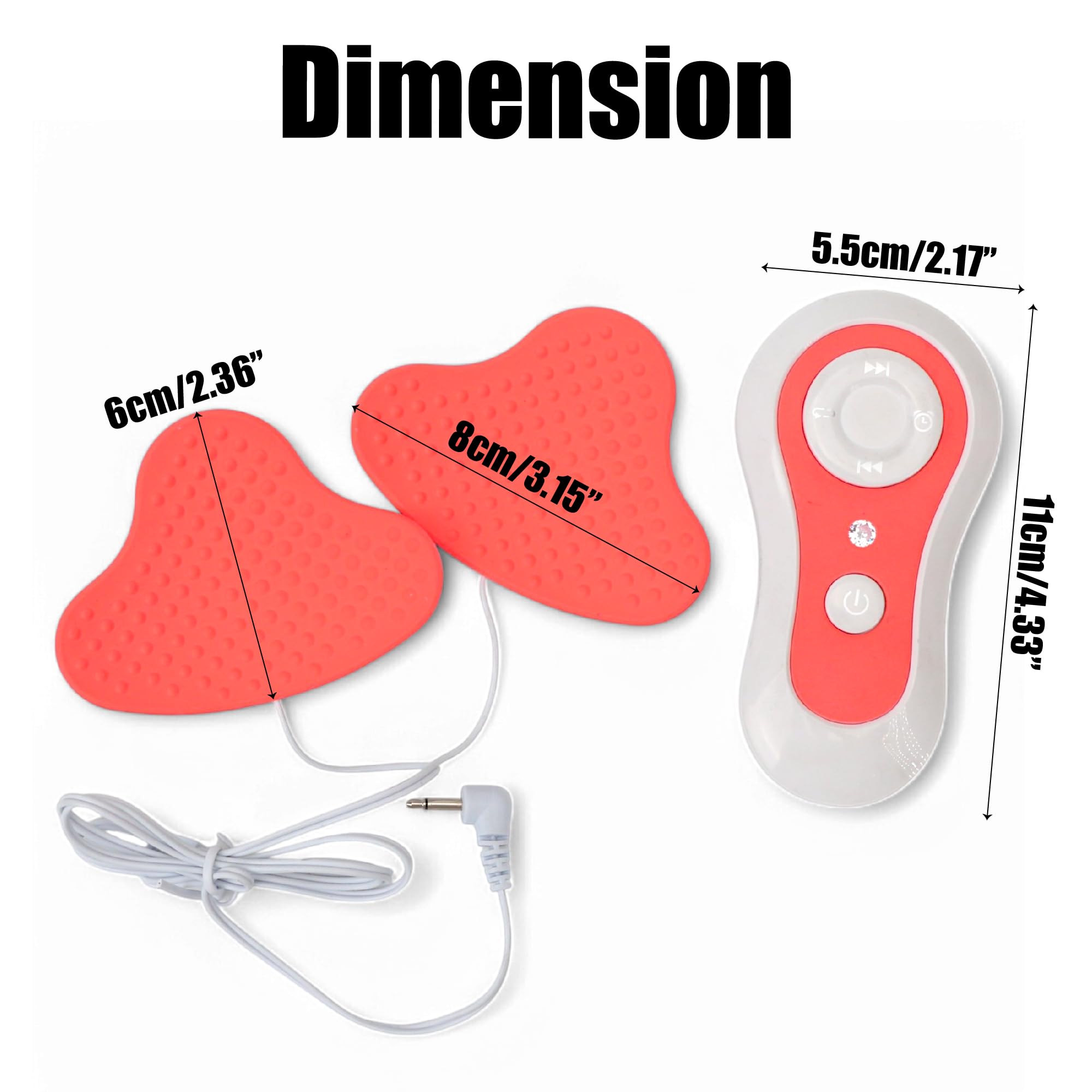Electric Breast Massager for Women – Chest Enlargement Enhancer and Lift Care with Hot Compress Function, USB Waterproof Stimulators to Enlarge and Augmentation