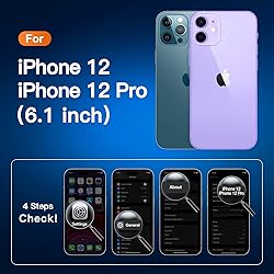 CANSHN Clear Compatible with iPhone 12 Case/iPhone