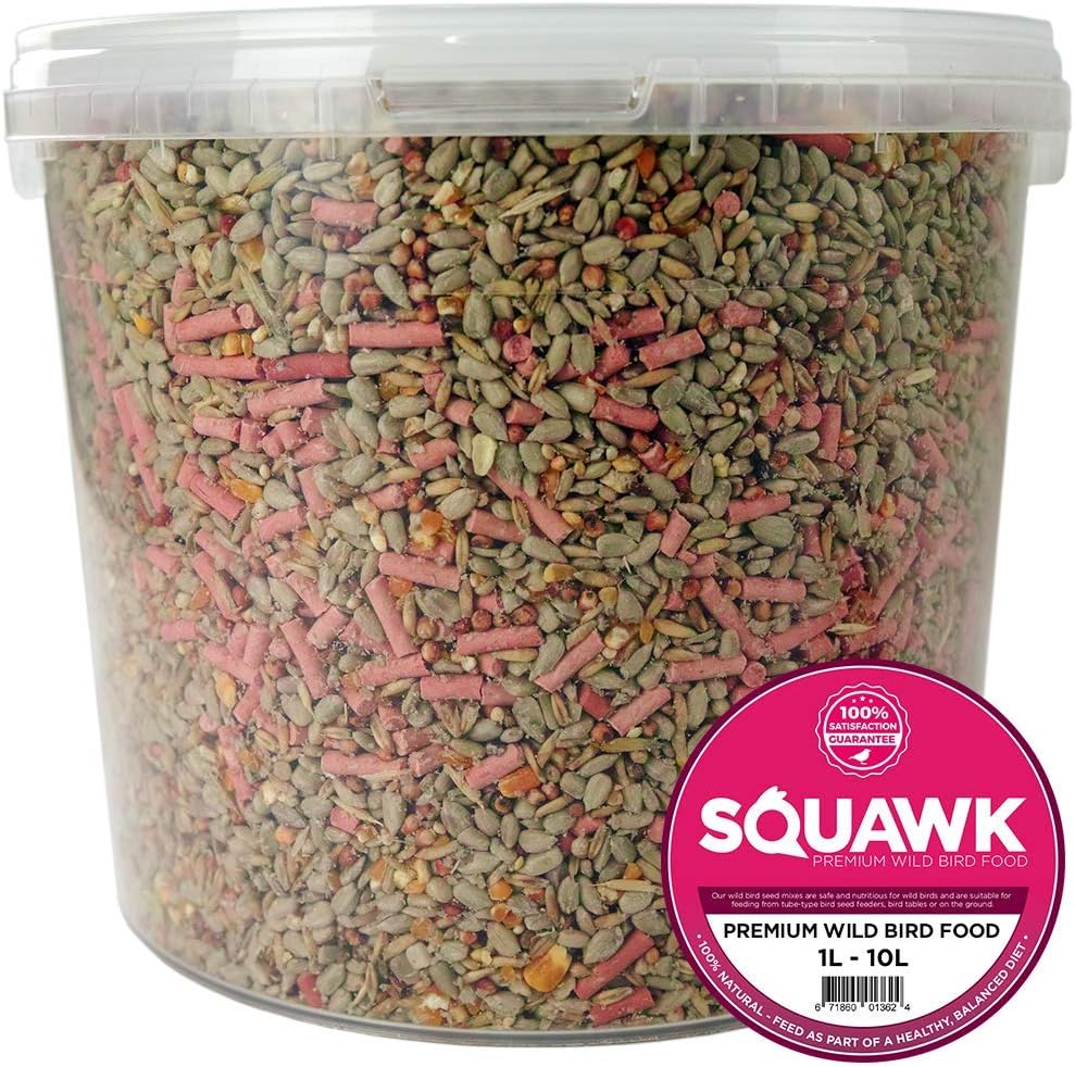 SQUAWK Premium Wild Bird Food No Mess Garden Birds Feed Mix