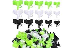 Leitee 300 Pcs Treble Hook Covers Assorted Sizes Fishing Hook Protector Bonnets Guard Safety Cap Protector, 5 Sizes