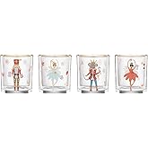 Lenox 898402 Nutcracker Ballet Double Old Fashioned Glasses, Set of 4, Christmas, Cocktail Glass, Holiday Whiskey