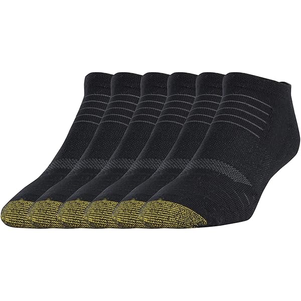 Amazon.com: GOLDTOE Men's Mild Compression No Show Tab Socks, 3-Pairs,  Black/Grey, Large : Clothing, Shoes & Jewelry