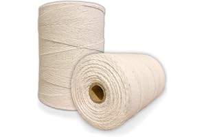 PAPER FARM Durable Loom Warp Thread (Natural/Off White), One Spool, 8/4 Warp Yarn (800 Yards), Perfect for Weaving: Carpet, Tapestry, Rug, Blanket or Pattern - Warping Thread for Any Loom