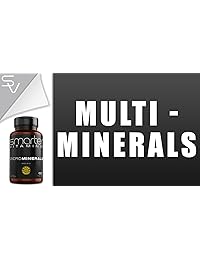 Potente glicina ZINC de Albion® con 5 minerales extra esenciales para soportar el metabolismo, el ADN y el suplemento ZMA mejorado 90 cápsulas veganas basadas en plantas.