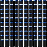 Chengu 100 Pack Blank Beer Can Cooler Sleeves Soft Insulated Reusable Drink Cooler Bulk Collapsible Sublimation Can Cooler Sleeves for Wedding Party Supplies (Black, Simple Style)