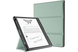 CoBak Stand Case for Kindle Scribe - Premium Folio Leather Cover with Pen Holder, Auto Sleep/Wake - Compatible with 10.2 Inch Kindle Scribe (2022/2024 Release)