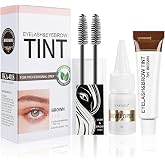 Eyelash &amp; Eyebrow Color Kit, 2-In-1 Professional Light Brown | Lash &amp; Brow Color Kit, Eye Brow &amp; Eye Lash Coloring Set, Hair Color DIY Easy Use for Salon and Home 7ml