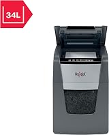 Rexel Optimum Auto Feed+ 100 Sheet Micro Cut Shredder P-5 Security 34 L Bin view 7