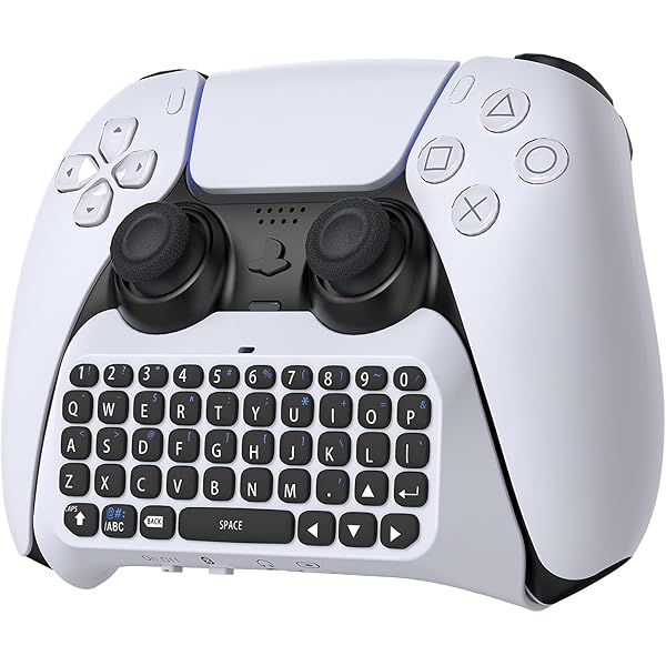 Amazon.com: MoKo Keyboard for PS5 Controller with Green Backlight