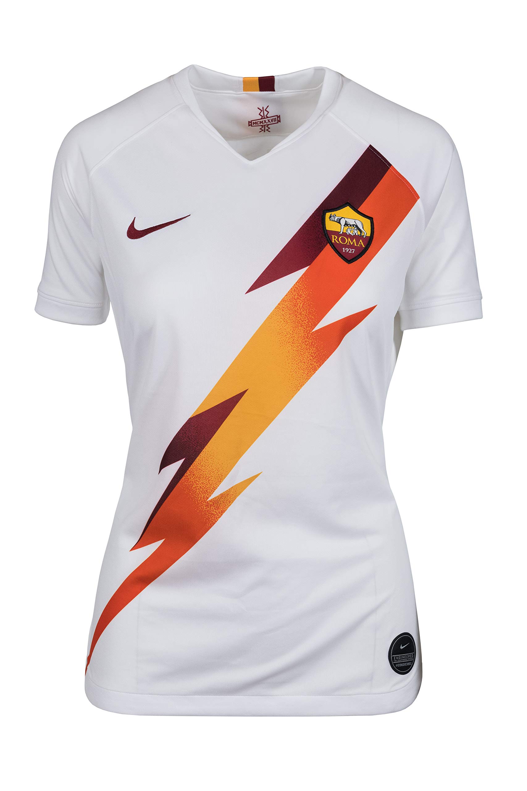 Nike Roma W Nk BRT Stad JSY SS AW T-Shirt, Women, womens, T-Shirt, AJ5762, White/team Crimson, M