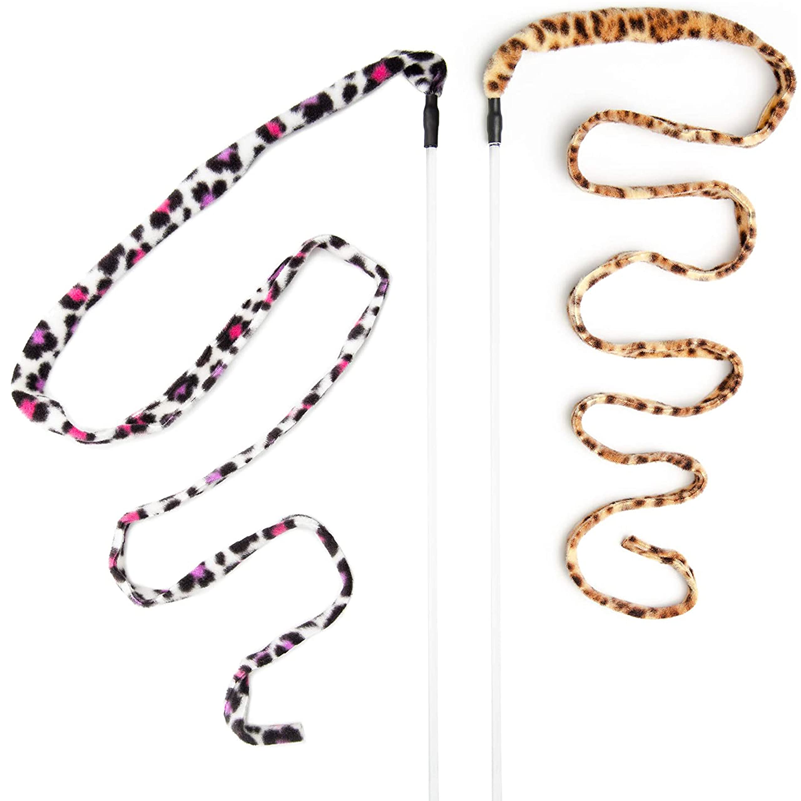 CAT DANCER Jungle Cat Wand 2 Pack, Multi Color (305),Medium Breeds