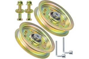 GUSUHAWK 2 Pack 753-08171 Idler Pulley Kit Replaces Cub Cadet 756-04129B Idler Pulley 756-04129, MTD 756-04129B, Cub Cadet 756-04129, Troy Bilt Pulley 753-08171 Cub Cadet Idler Pulley Kit, 753-08068
