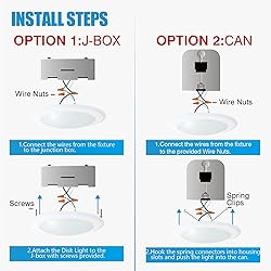 ECOELER 10 Pack 6 Inch LED 3000K Dimmable Flush